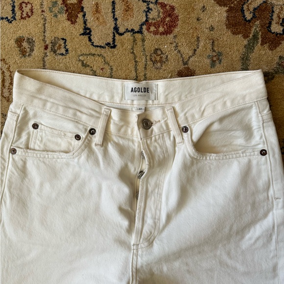 Agolde Riley Distressed Crop Jeans - Picture 8 of 10
